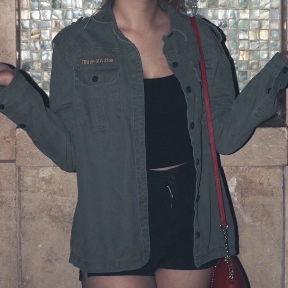 Army green jacket